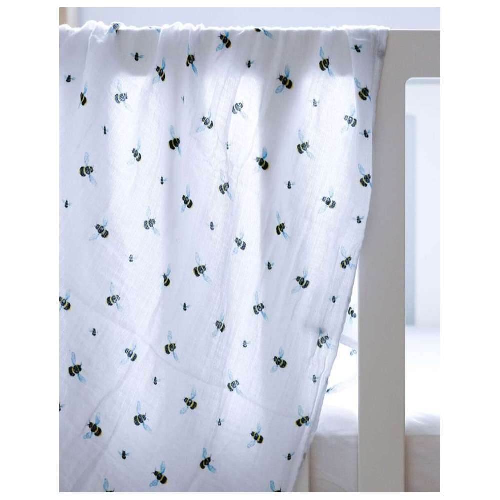 Malabar Baby - Organic Muslin Blanket - Bees