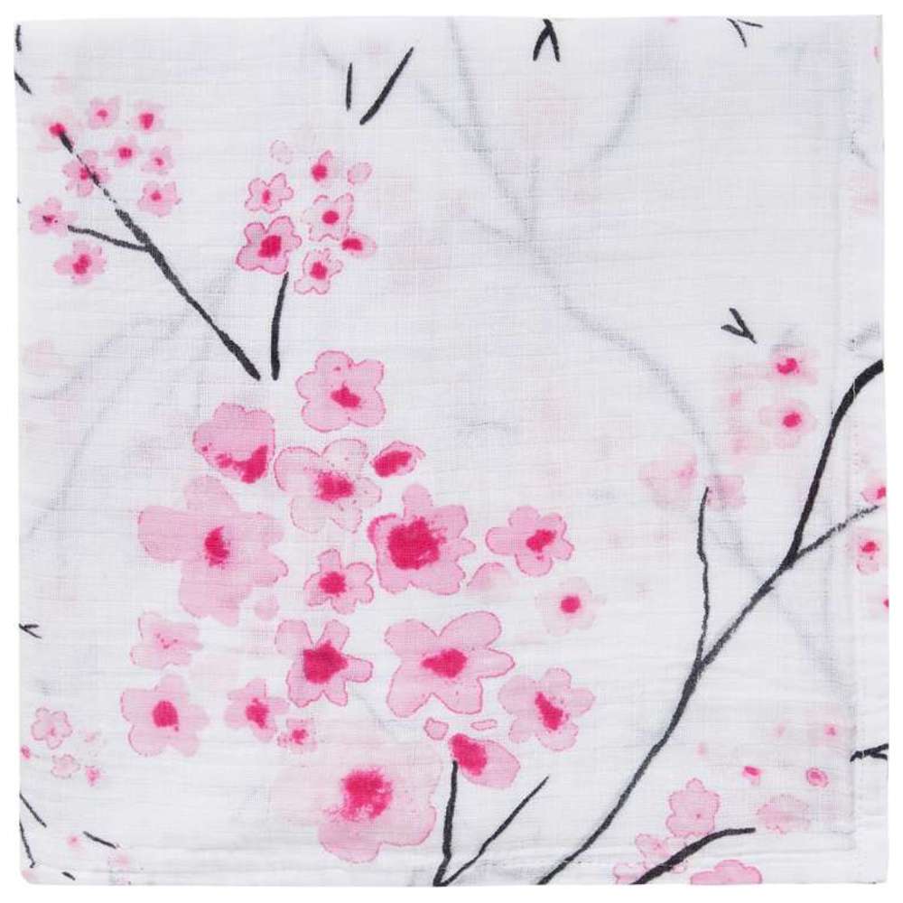 Malabar Baby - Organic Muslin Blanket - Cherry Blossom