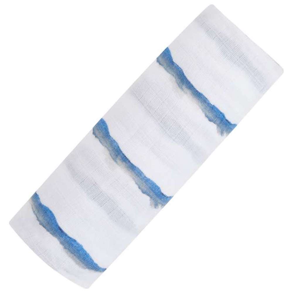 بطانية موسلين عضوية من مالابار بيبي - لون المحيط