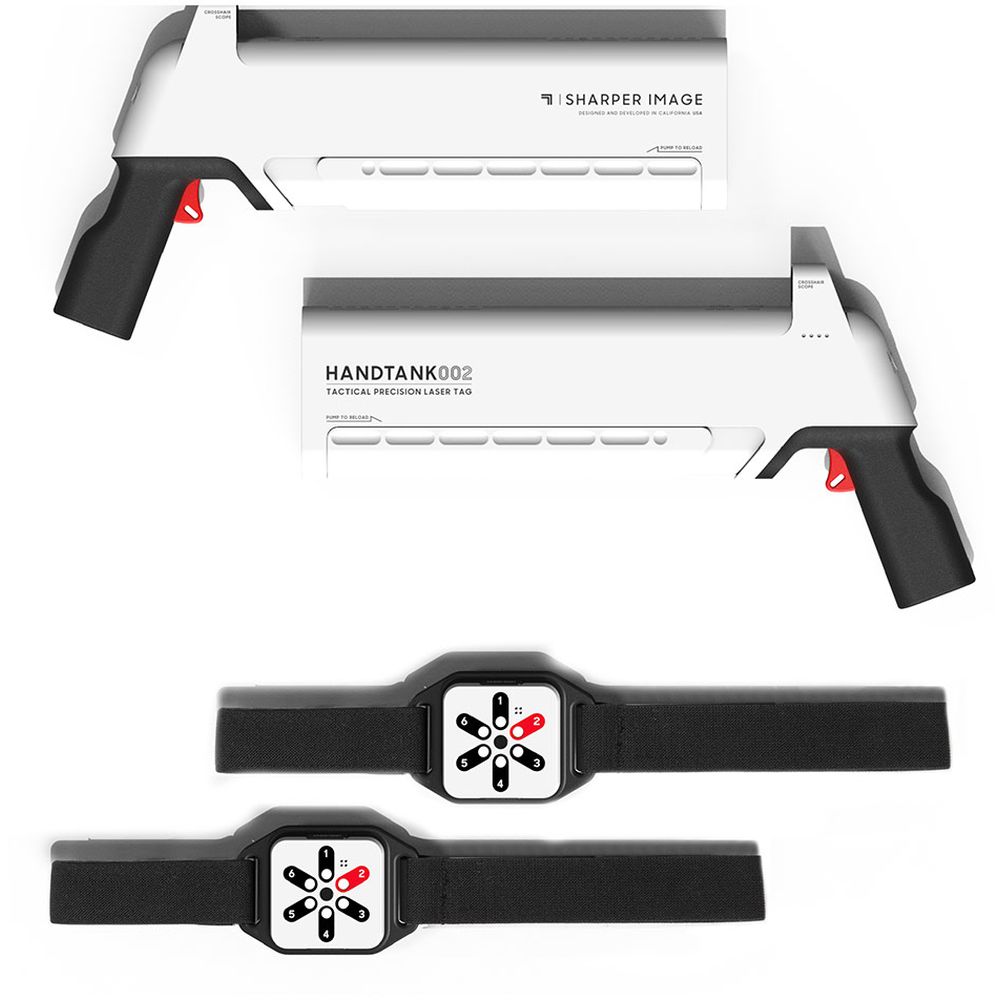 Sharper Image - Laser Tag Blast Pack Rifles - White