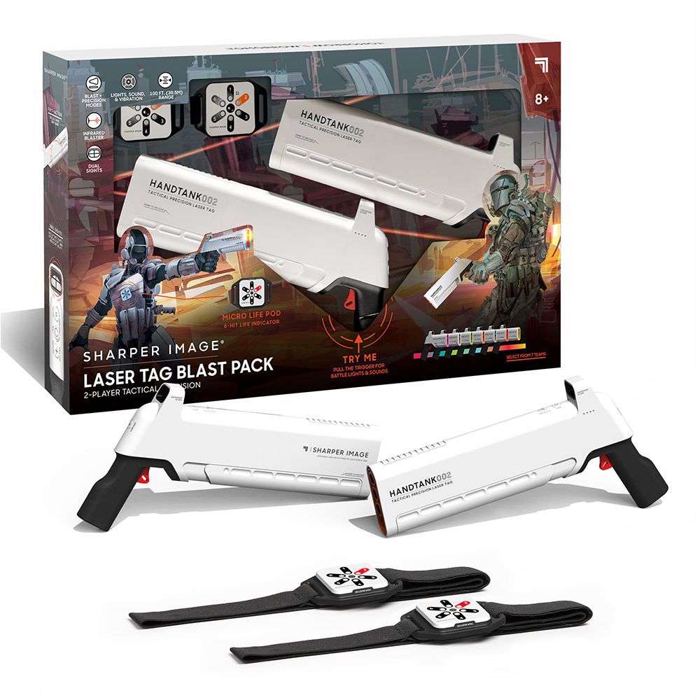 Sharper Image - Laser Tag Blast Pack Rifles - White