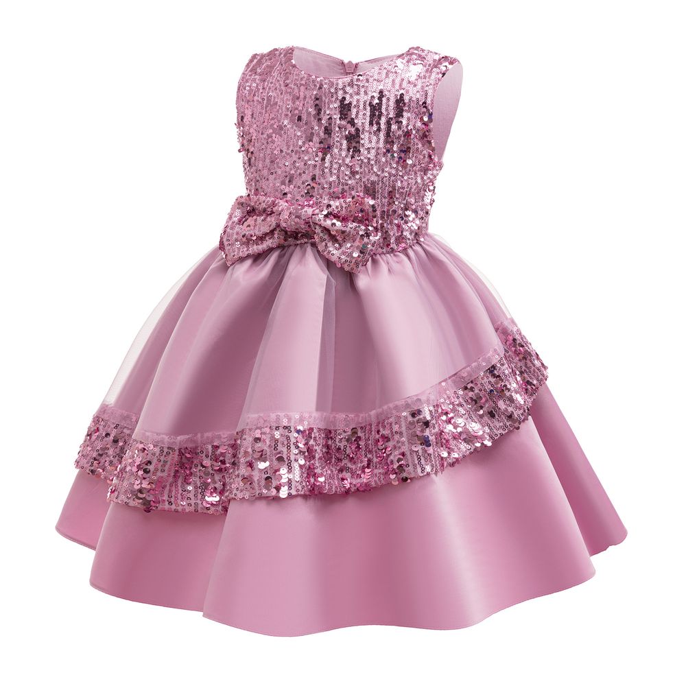 Sugar Rush - Girl's Embellished Balloon Dress - Pink