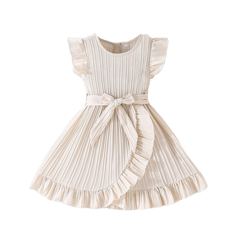 Sugar Rush - Solid Fit And Flare Dress - Beige