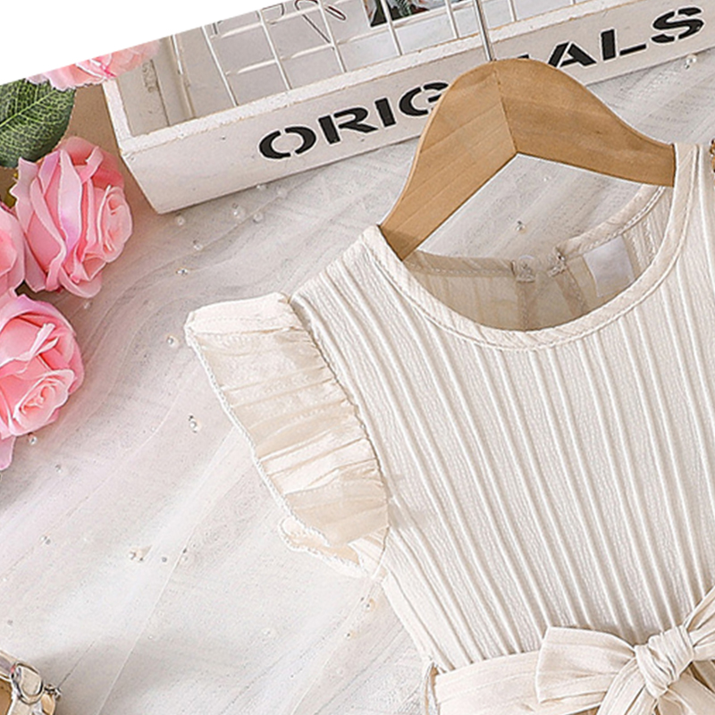 Sugar Rush - Solid Fit And Flare Dress - Beige