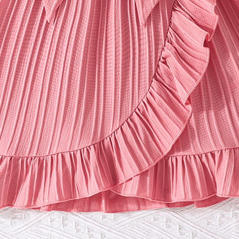 Sugar Rush - Solid Fit And Flare Dress - Pink