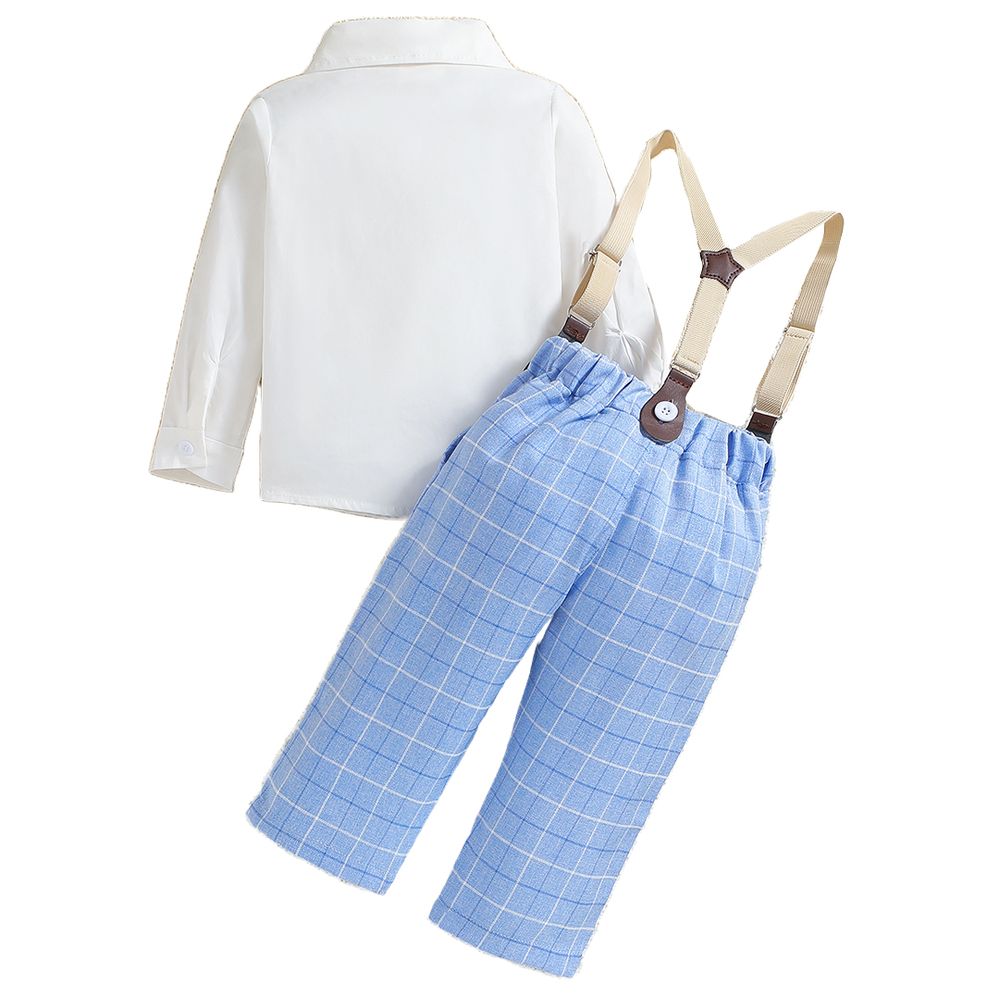 Sugar Rush - Checked Full Sleeves Combo Set - Blue