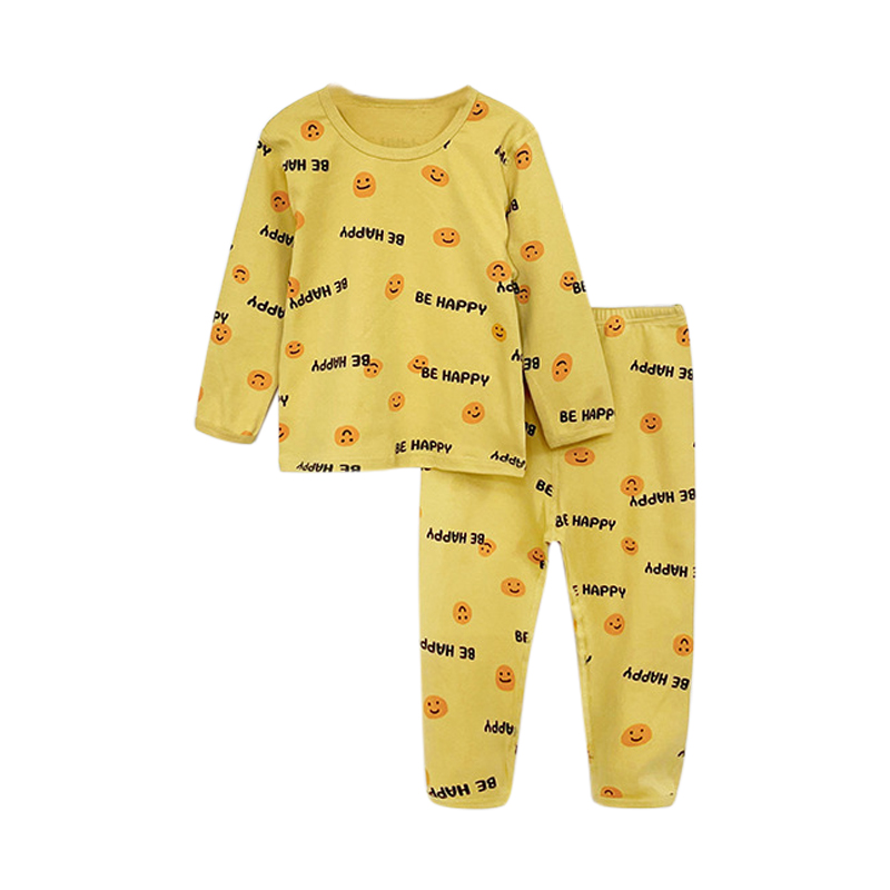 Sugar Rush - Printed Regular Fit Round Neck Full Sleeves Sleepwear - Yellow