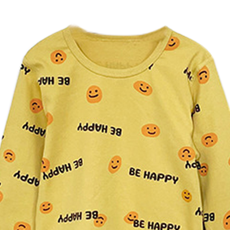 Sugar Rush - Printed Regular Fit Round Neck Full Sleeves Sleepwear - Yellow