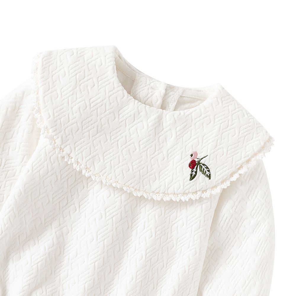 شوغر راش - أفرول سادة بأكمام طويلة - أبيض