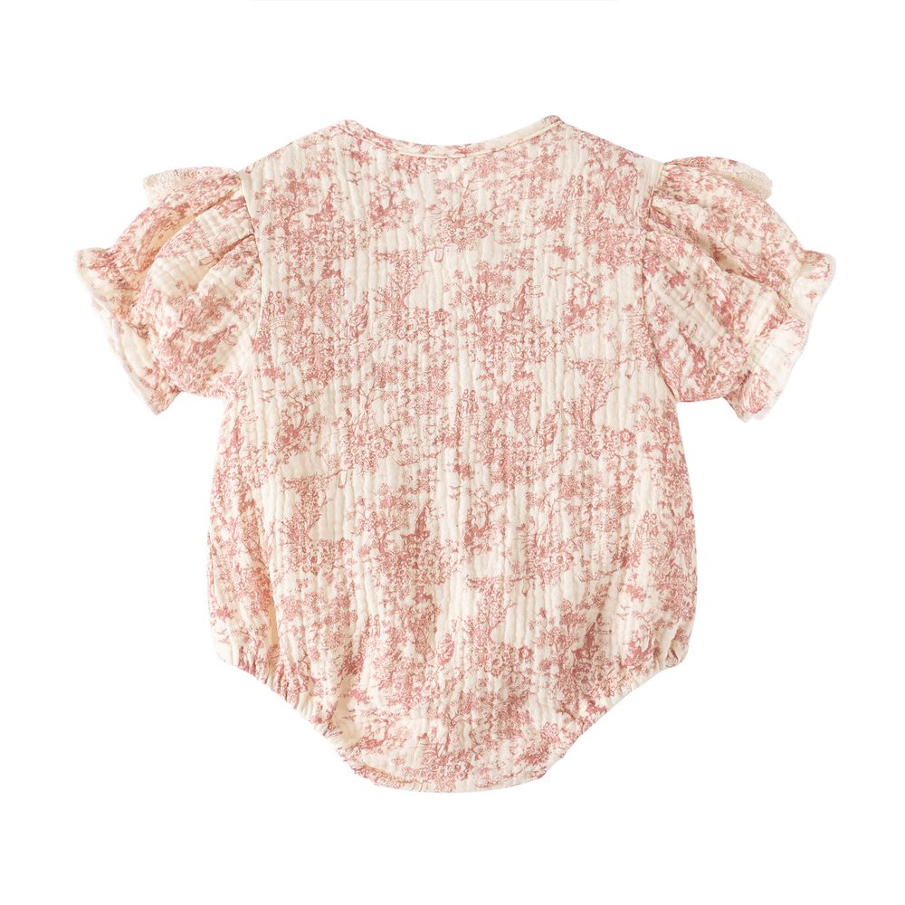 Sugar Rush - Short Sleeve Rompers - Pink