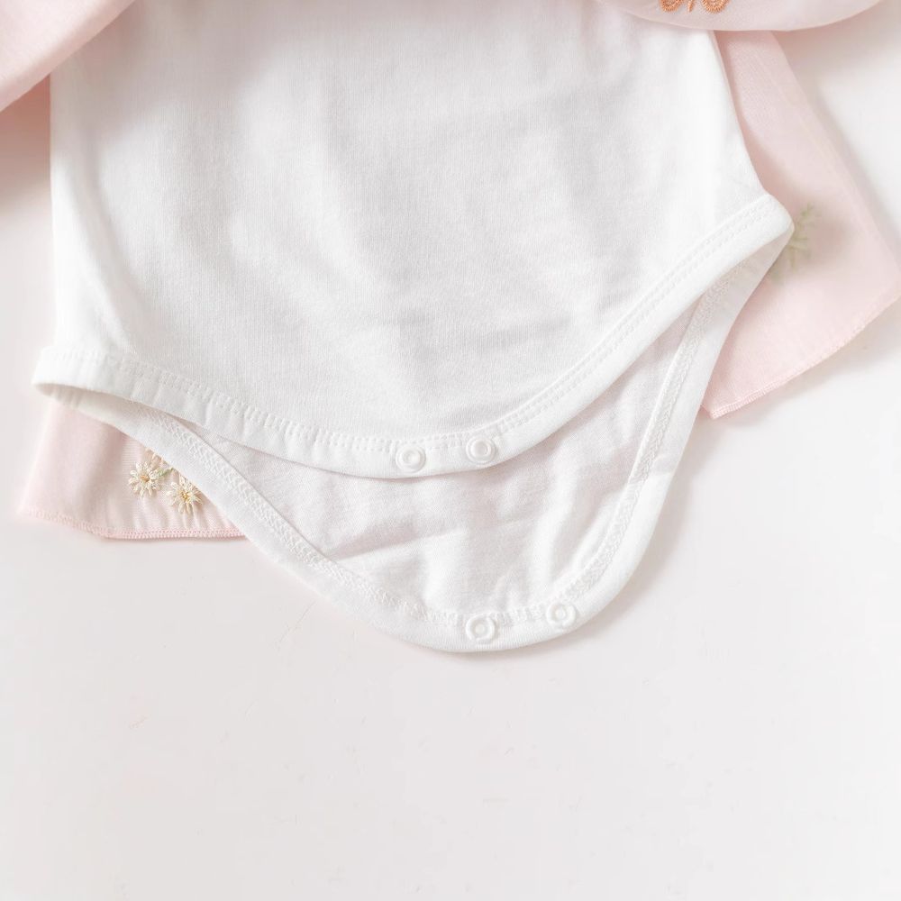 شوغر راش - طقم بيجاما بأكمام طويلة مع قبعة للبنات - زهري - عدد 2