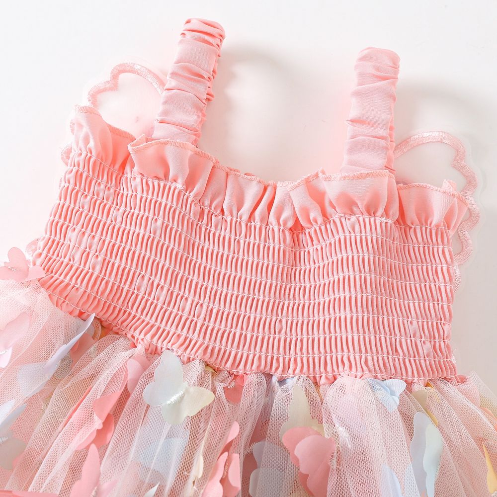 Sugar Rush - Butterfly Detail Balloon Dress - Pink