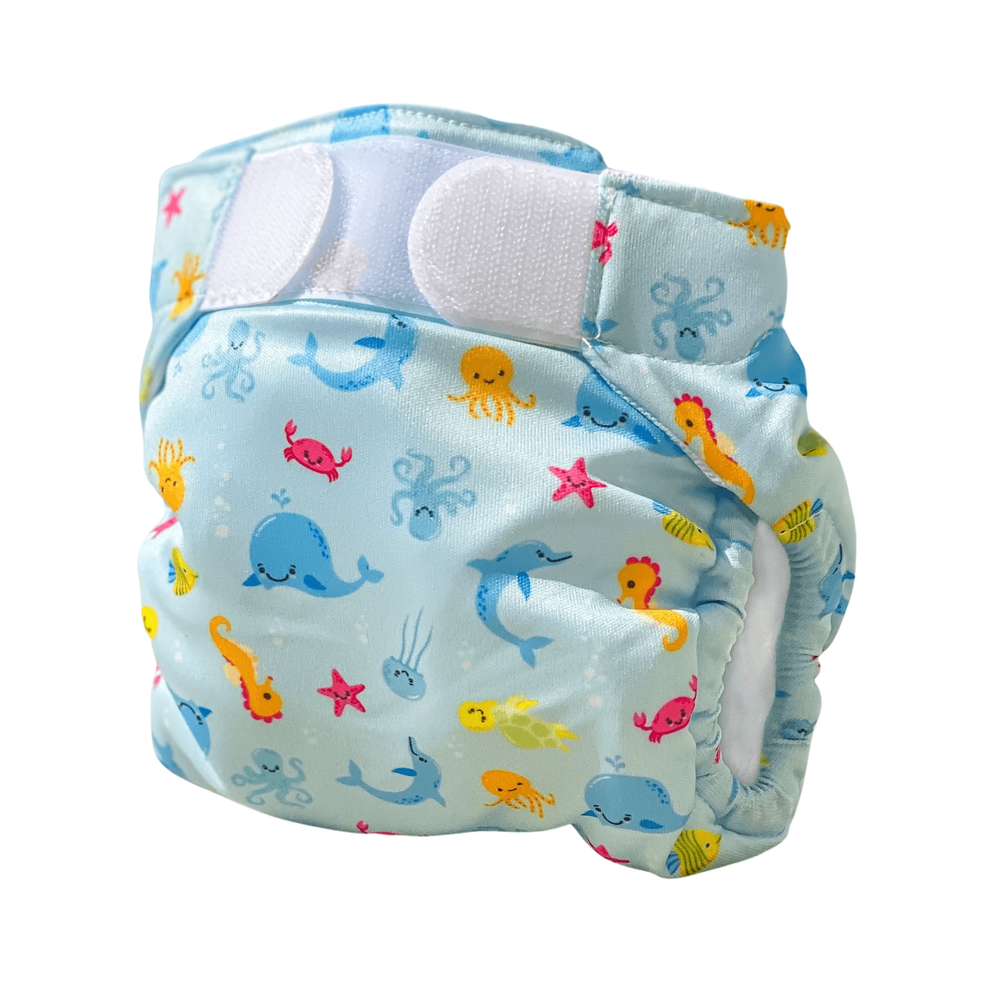 Freds Swim Academy - Baby Reusable Swim Diaper - Size 2 - 9-16kg - Blue