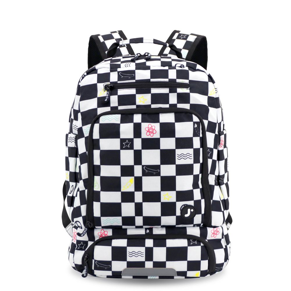 J World - New York Junior Set Backpack - Icon Checkers - 16 Inch