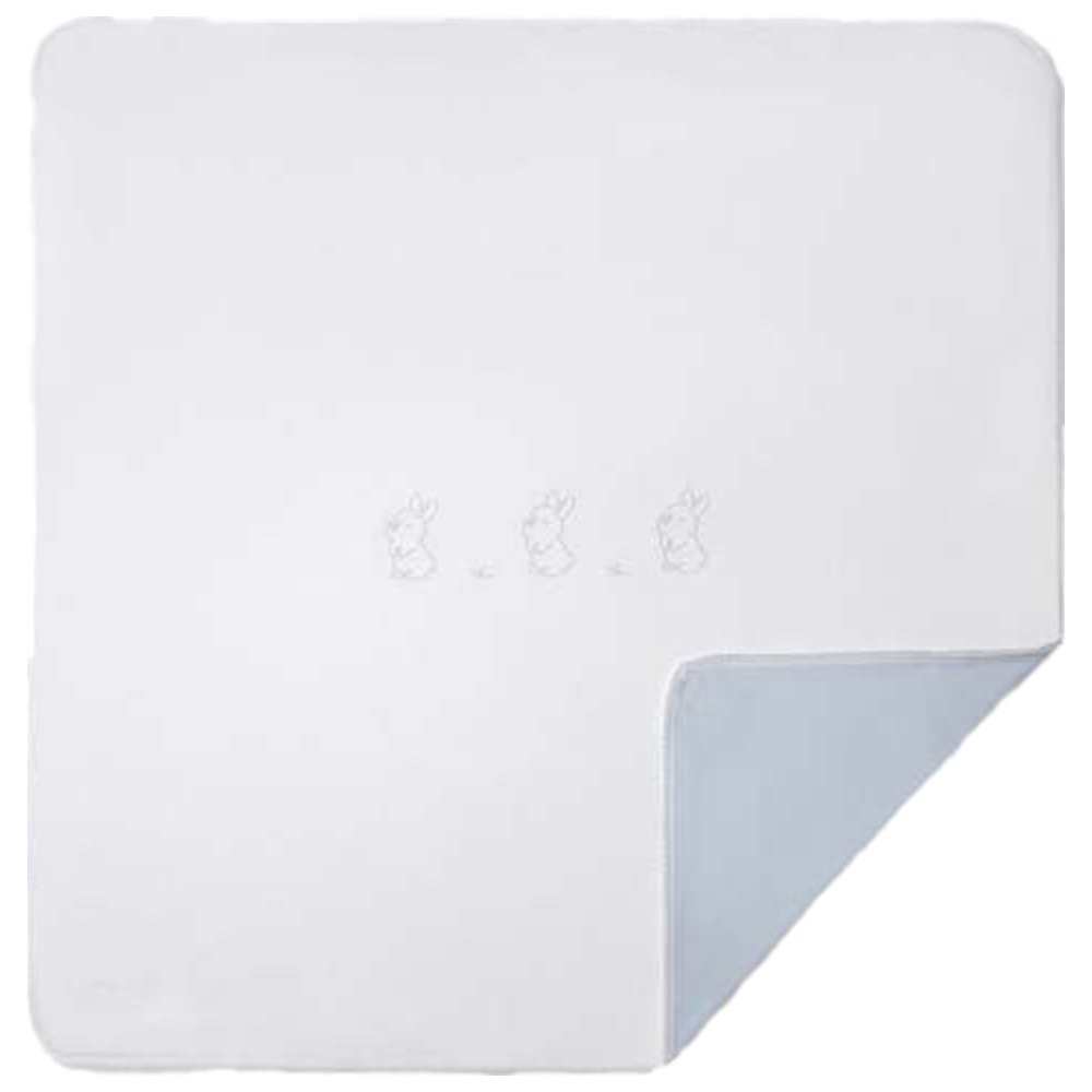 Jules & Juliette - Bunny Baby Blanket - Blue/White