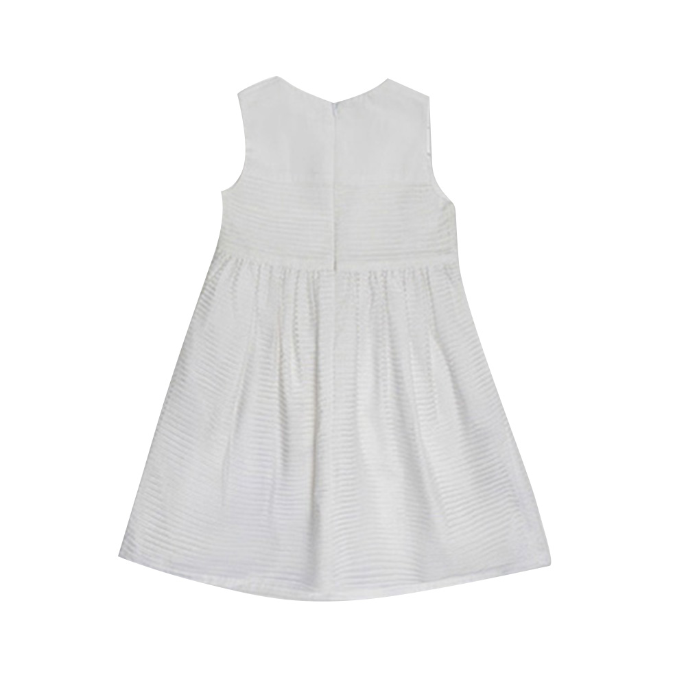 جولز آند جولييت - فستان إتوال بدون أكمام للبنات - أورجانزا أبيض