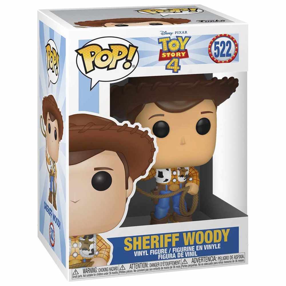 Funko - Pop! Disney Toy Story 4 Collectable Vinyl Figure - Sheriff Woody - 3.75-Inch