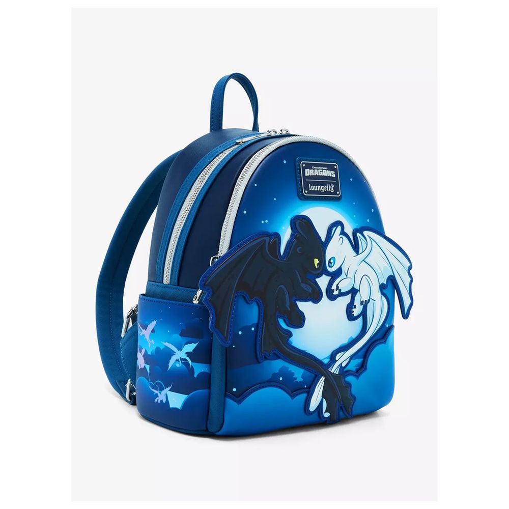 Loungefly - Dreamworks And Light Fury Leather Mini Backpack - 10.5-Inch/27cm