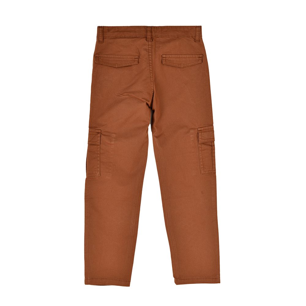 Jam - Boys' Cargo Pants With Side Pockets - Brown