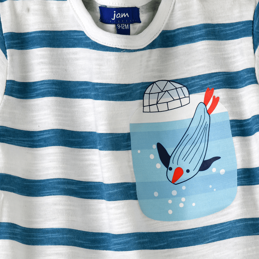 Jam - Boys' Striped Long Sleeves T-Shirt - Blue