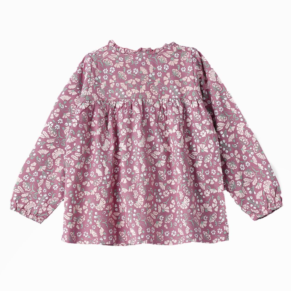 Jelliene - Breathable Elegance: Girls' Viscose Woven Blouse