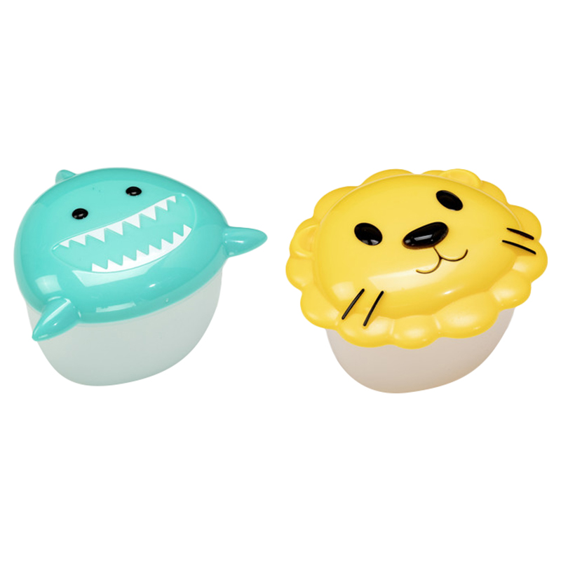 ميلي - حافظة وجبات خفيفة - قرش وأسد - قطعتين