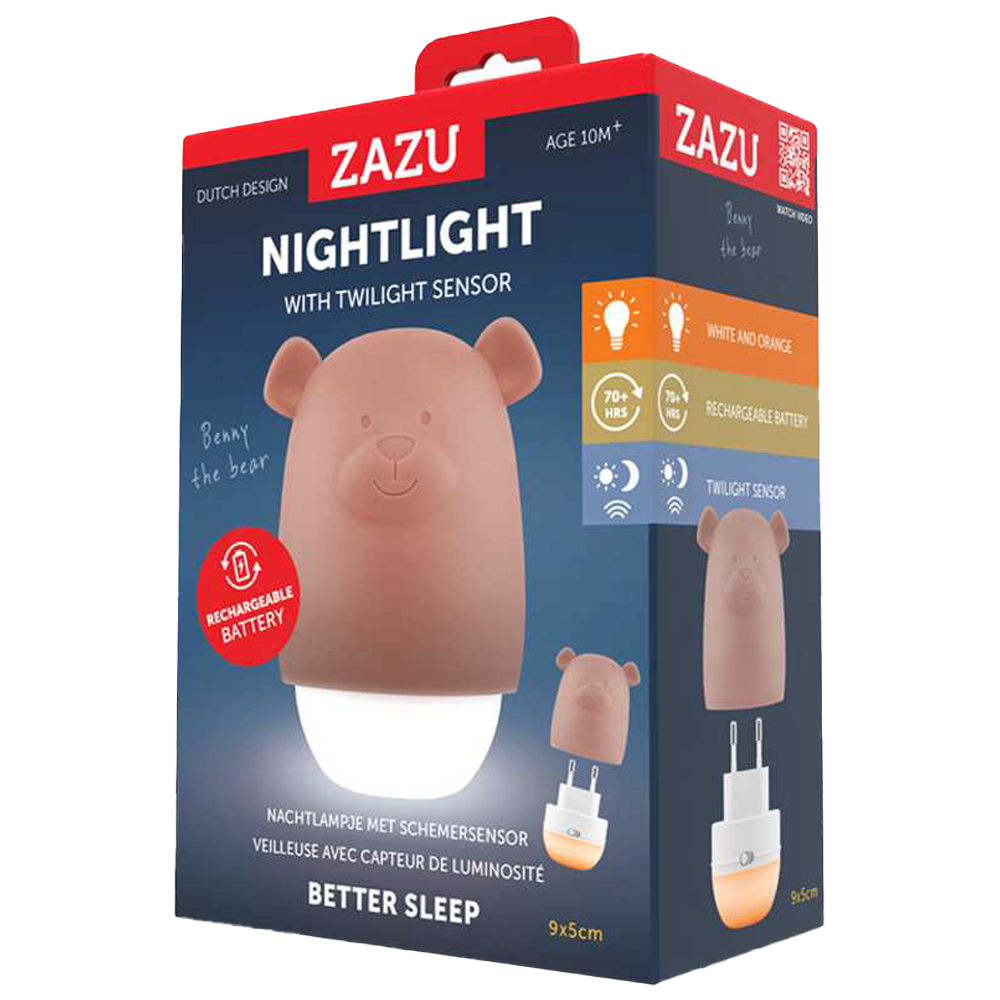 Zazu - Benny Sensor Nightlight - Brown