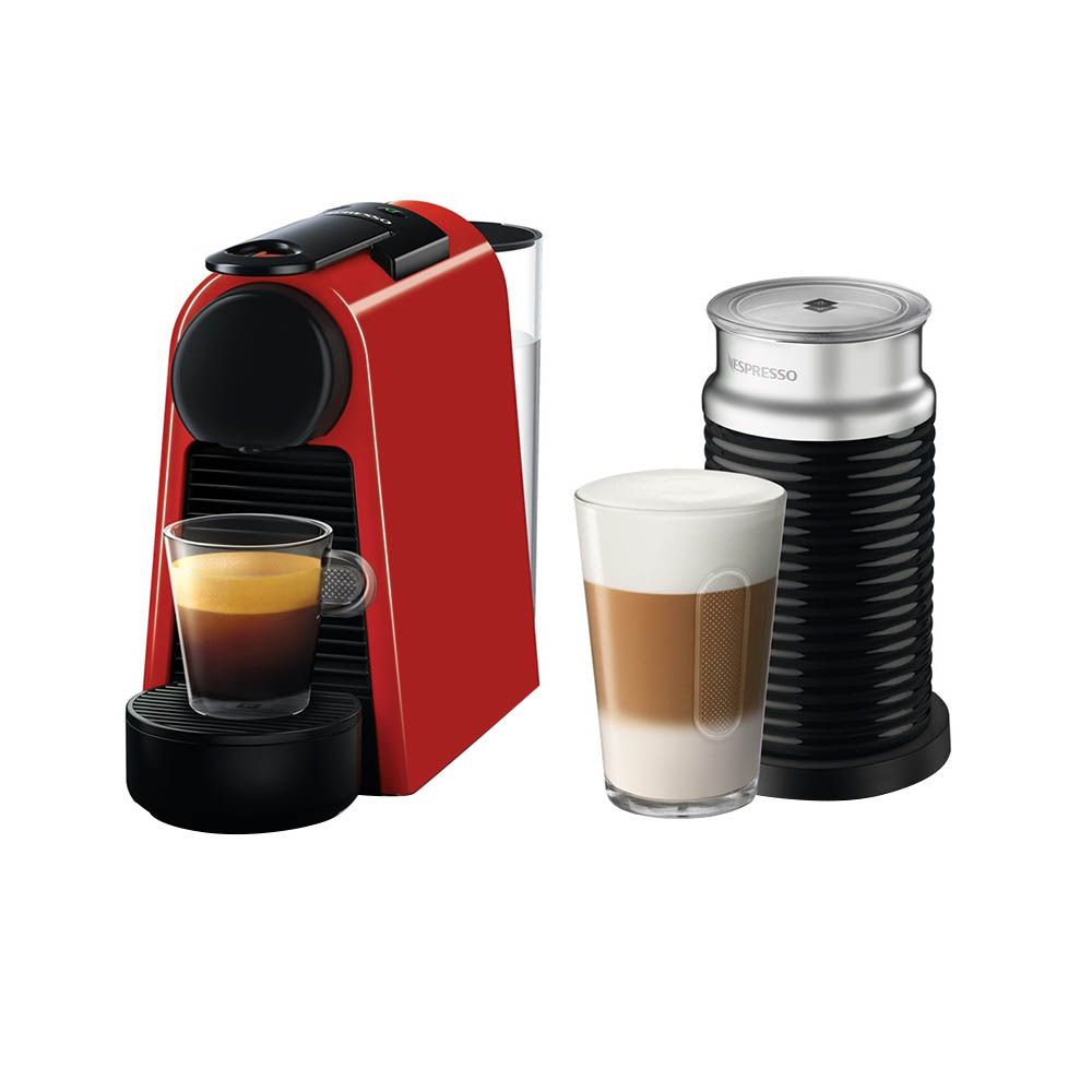 نيسبريسو - ماكينة قهوة إيسينزا ميني D مع رغوة حليب - أحمر