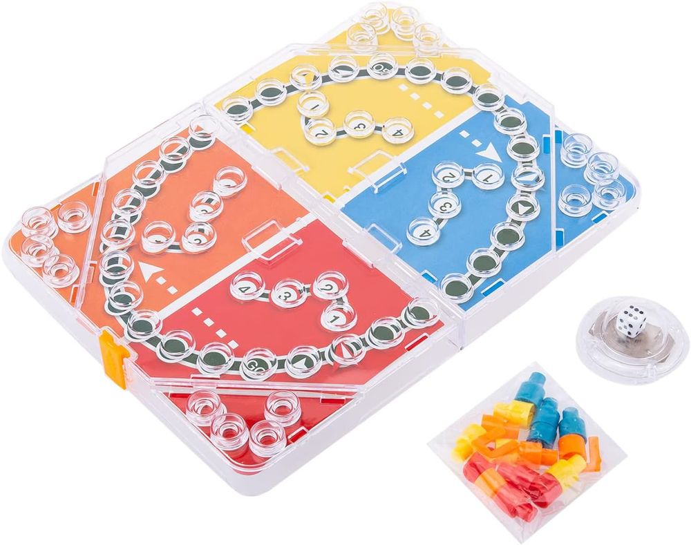 جودة - لعبة لوحية بوب لودو بتصميم التورمنت - ملونة - عدد 20