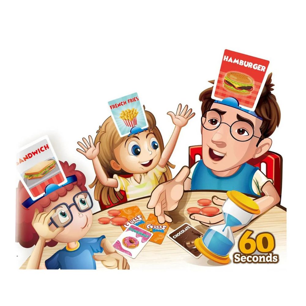 جودة - لعبة بطاقات تخمين الطعام - ملونة
