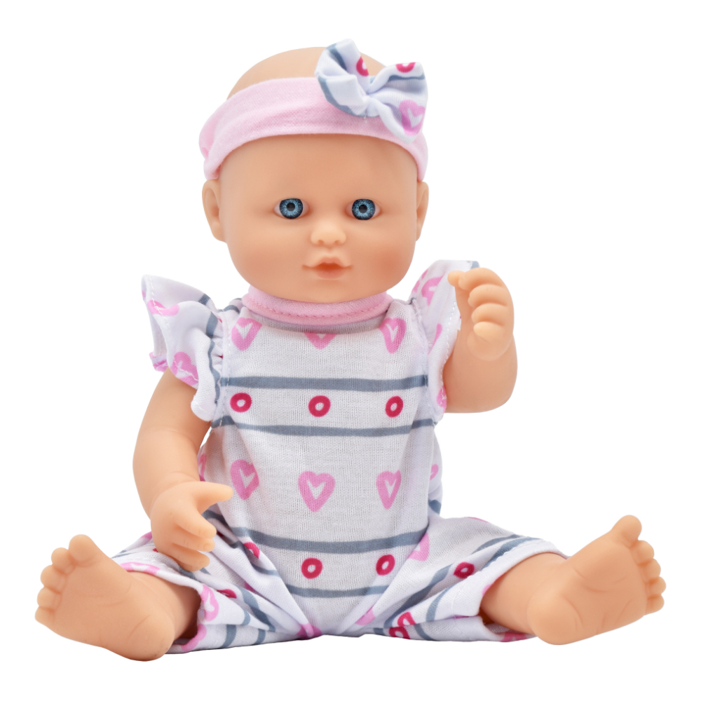 Dollsworld - Little Poppets Deluxe Twin Bathable Vinyl Doll - 2 Pcs - 10-Inch