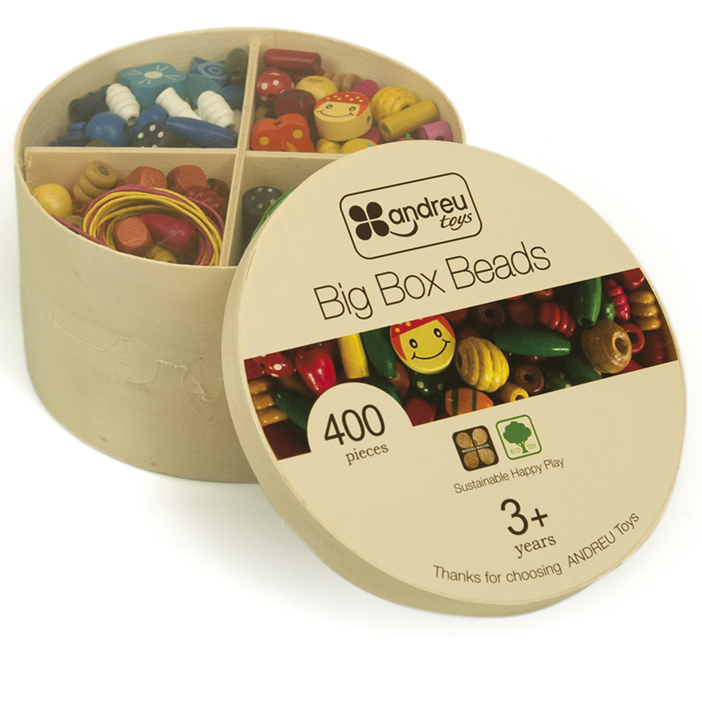 Andreu Toys - Big Box Beads - 400pcs