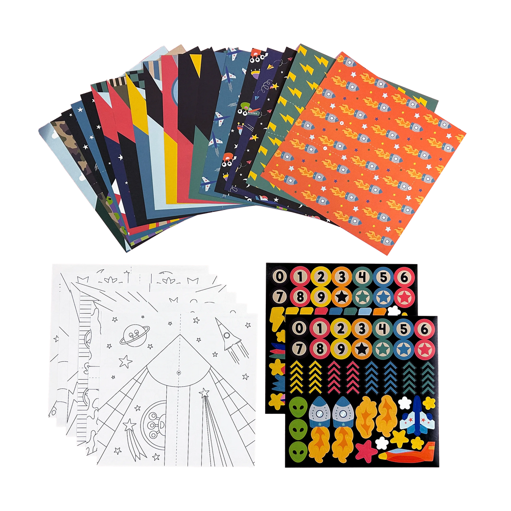 Ooly - DIY Paper Airplanes Craft Kit - Multicolor - 26 Pcs