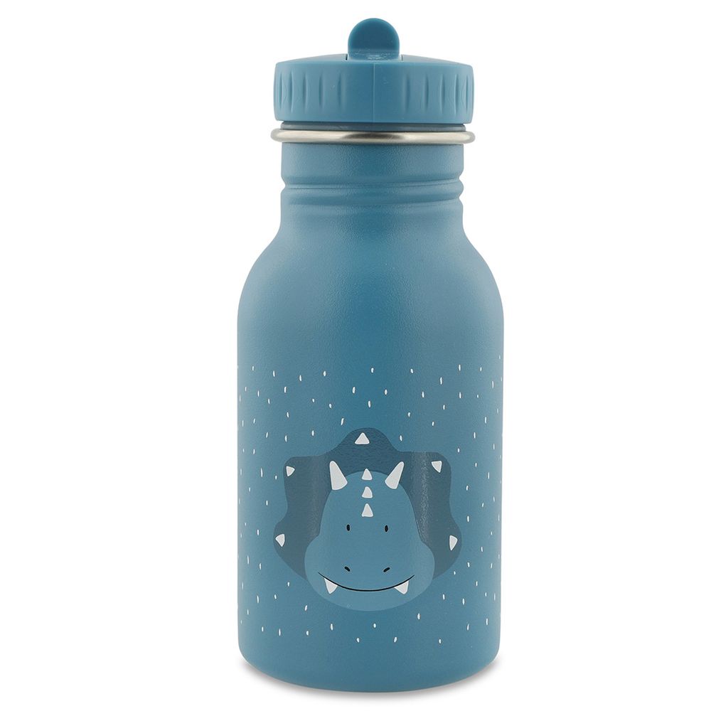 Trixie - Stainless Steel Water Bottle - Mr. Triceratops - 350 ml