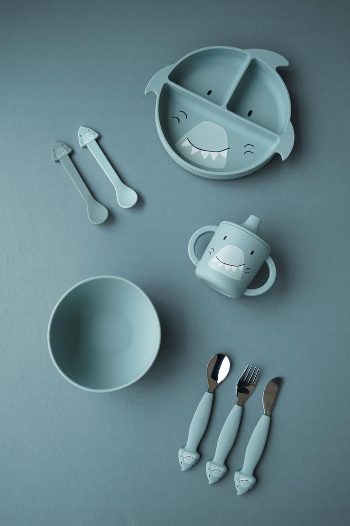 تريكسي - وعاء سيليكون بقاعدة شفط - السيد قرش - 350 - 400 مل