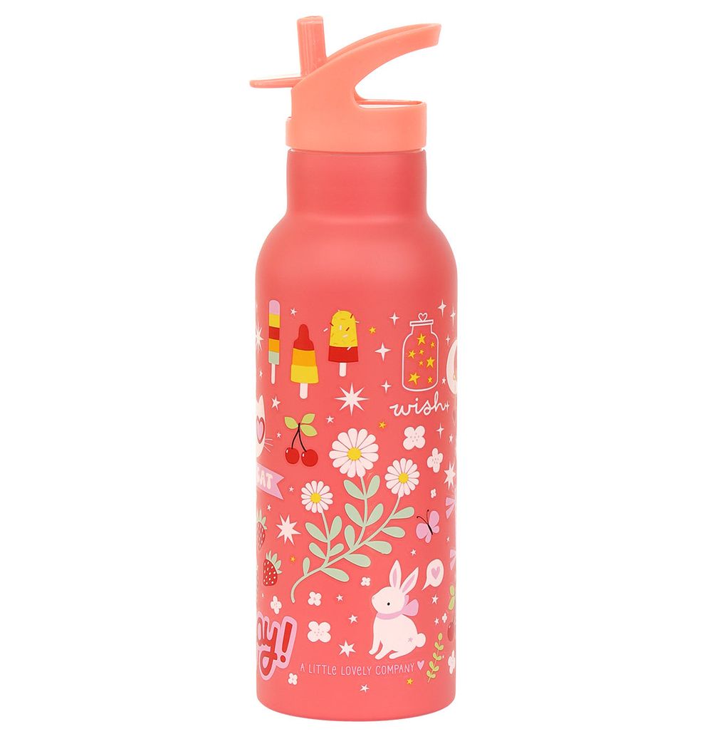 A Little Lovely Company - Stainless Steel Water Bottle - Fun - 500ml