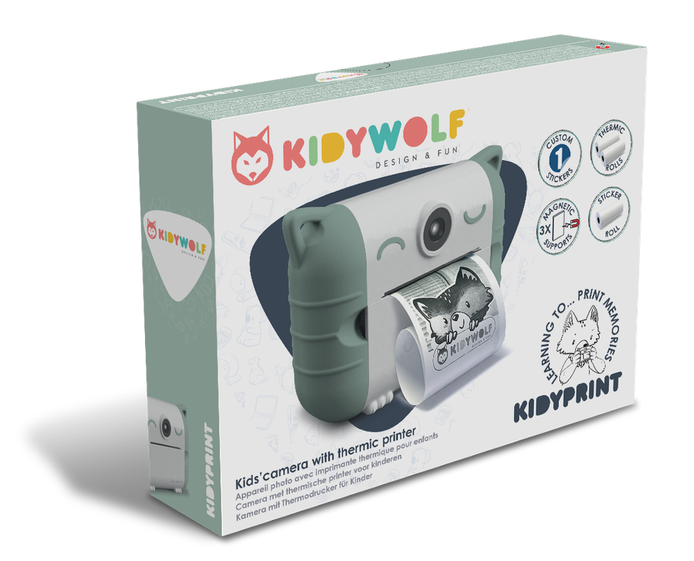 Kidywolf - Kidprint Thermal Printing Camera - Green
