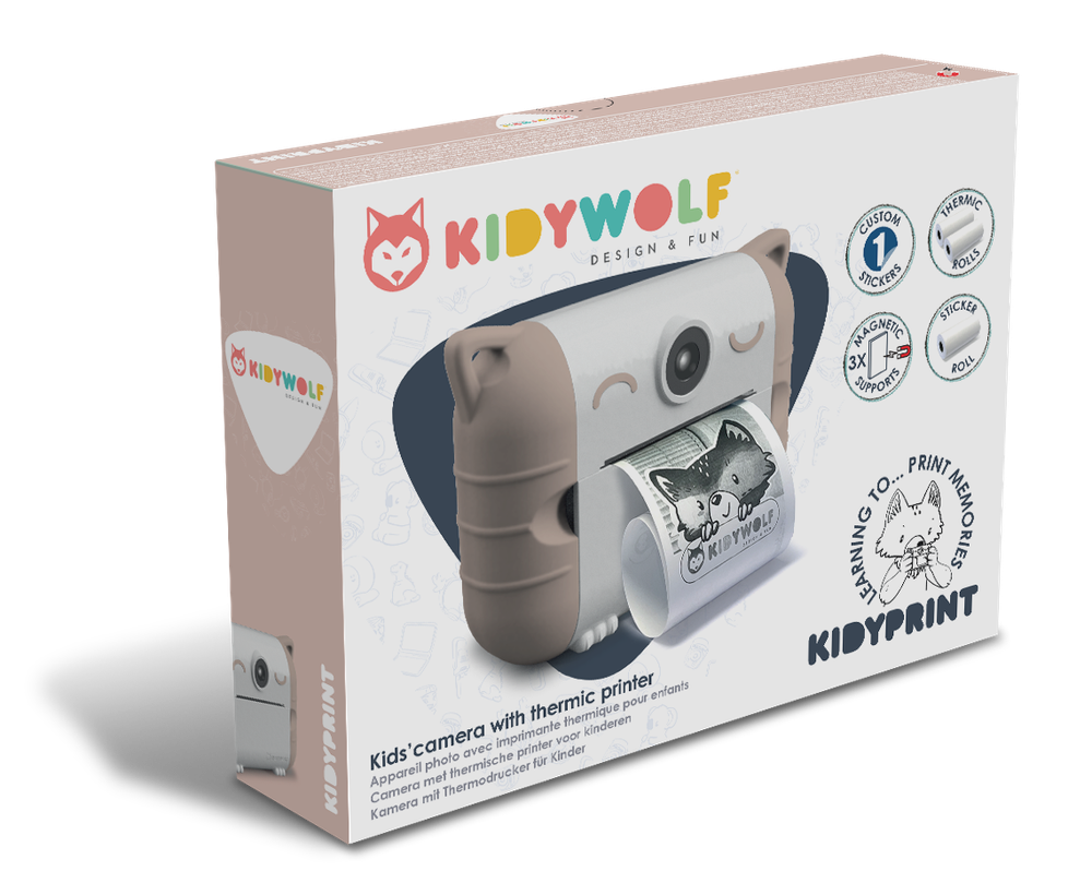 Kidywolf - Kidprint Thermal Printing Camera - Pink