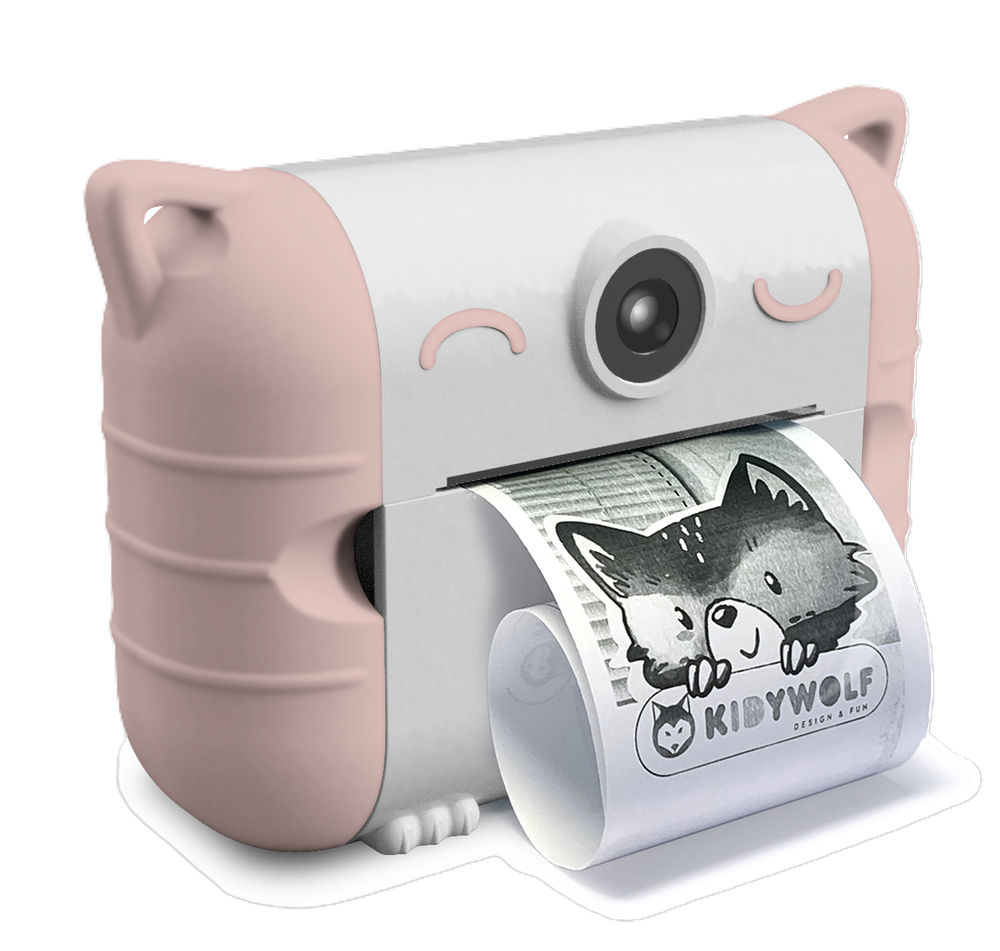 Kidywolf - Kidprint Thermal Printing Camera - Pink