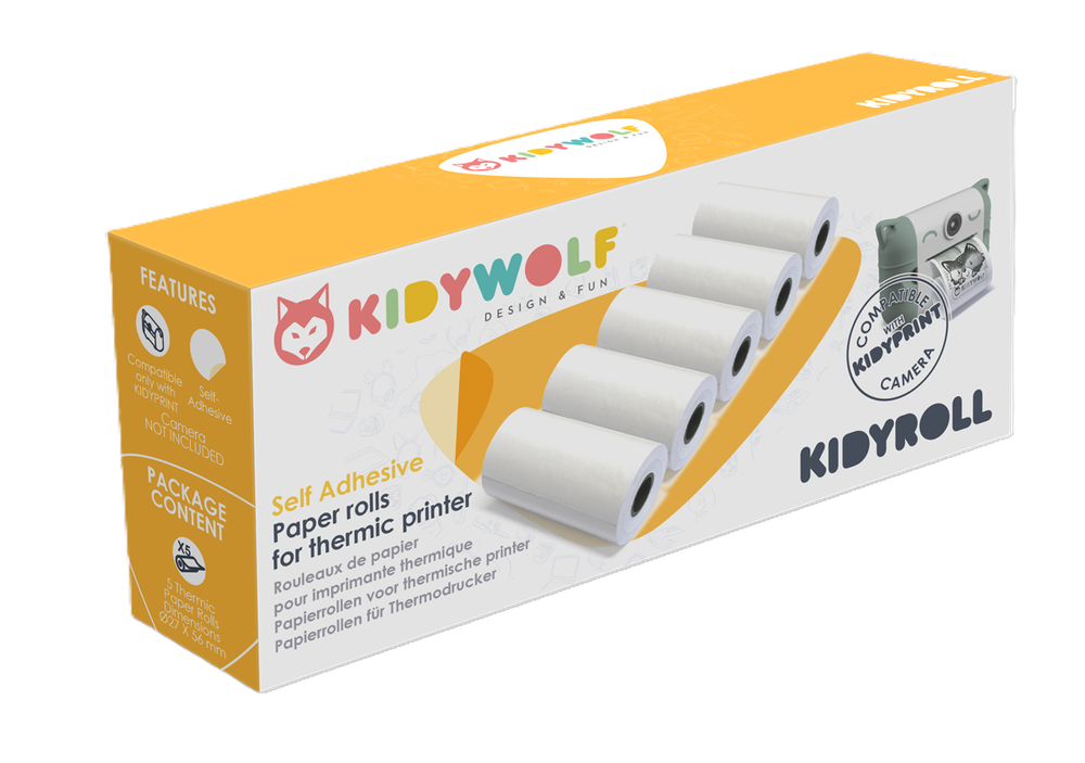 Kidywolf - Thermal Photo Paper - Self-Adhesive - 5pcs