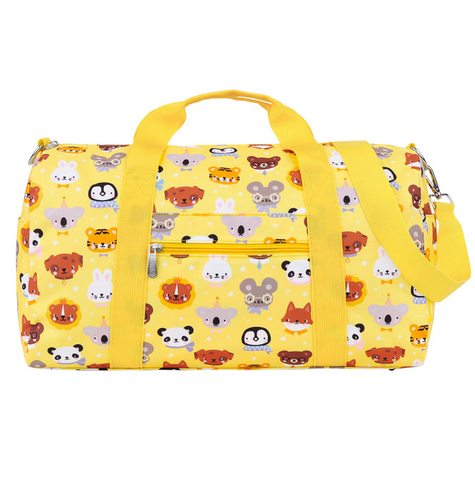 A little Lovely Company - Animal Friends Printed Travel Bag - Yellow