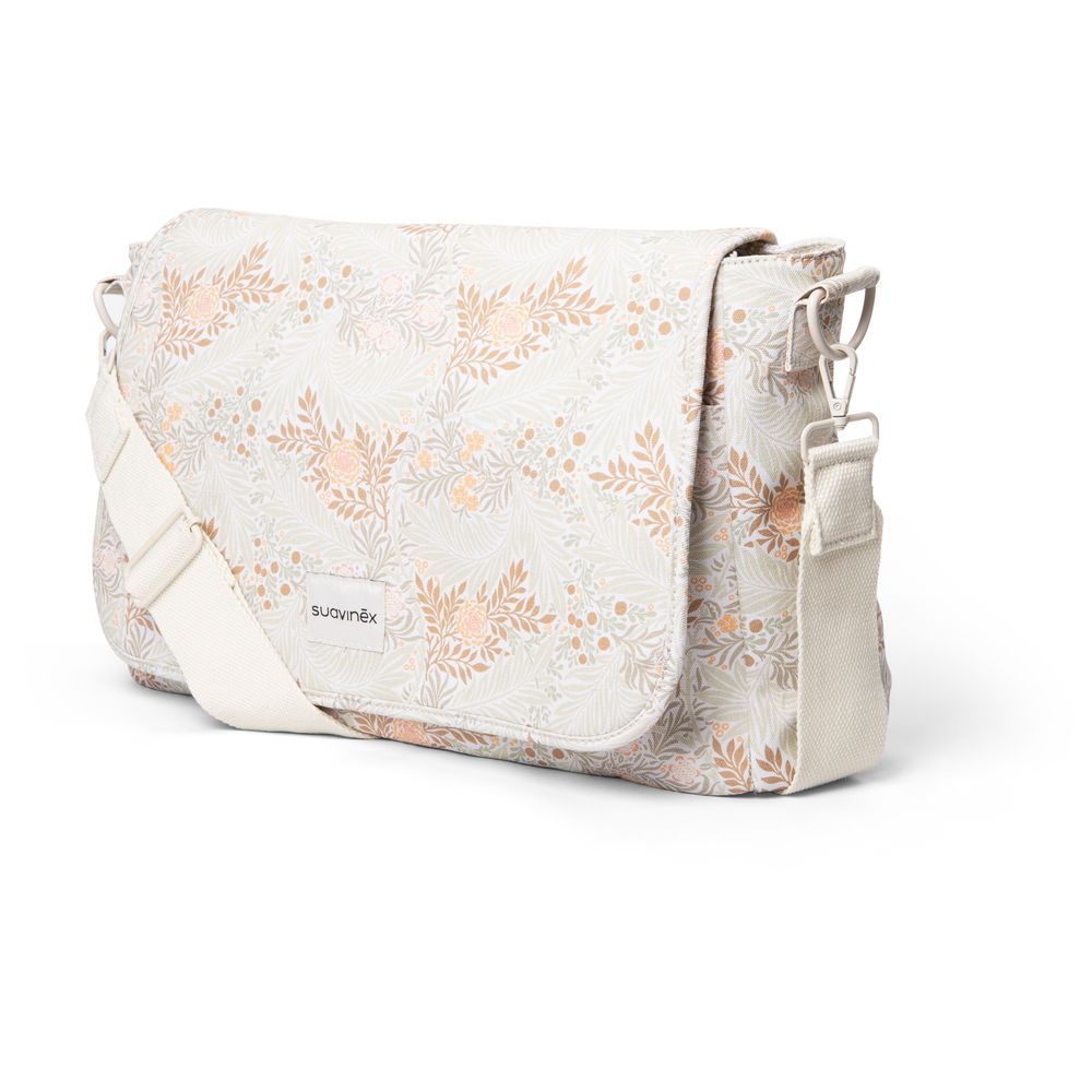 سوافينكس - شنطة كتف بويتري مطبوعة للأم - بيج