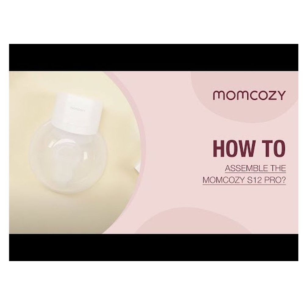 موم كوزي - شفاط حليب قابل للارتداء دون استخدام اليدين أس12 برو - أبيض