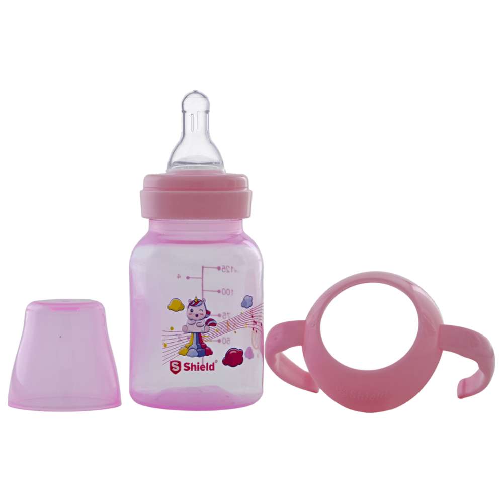 شيلد بيبي - رضاعة بعنق عادي إصدار خاص - 125 مل - قد يختلف اللون - عدد 1