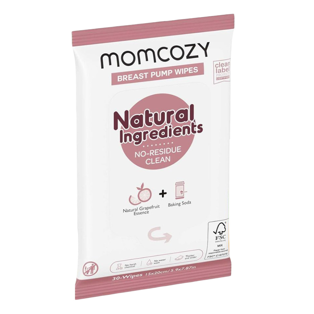 موم كوزي - مناديل طبيعية لشفاط الحليب - 30 قطعة