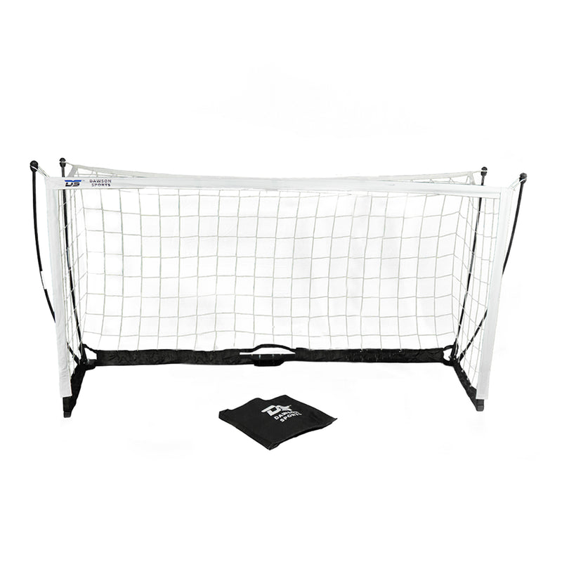 Dawson Sports - Box Flex Portable Football Goal With Bag - White/Black - 3.6x1.8 m
