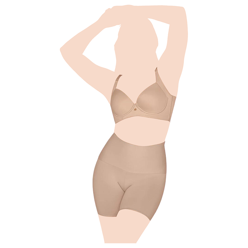 Mums & Bumps - Leonisa - Firm High-Waisted Shaper Slip Short - Nude