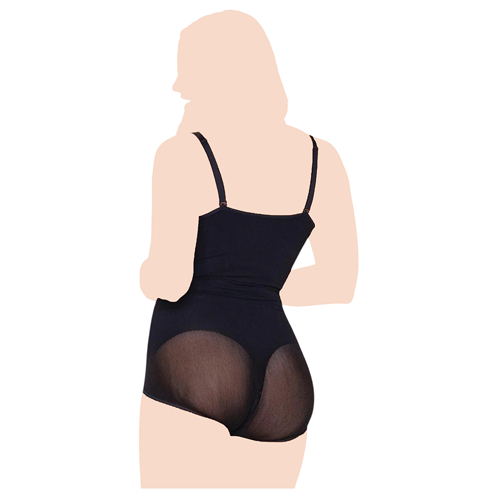 Mums & Bumps - Leonisa - Invisible Bodysuit Shaper With Targeted Compression - Black