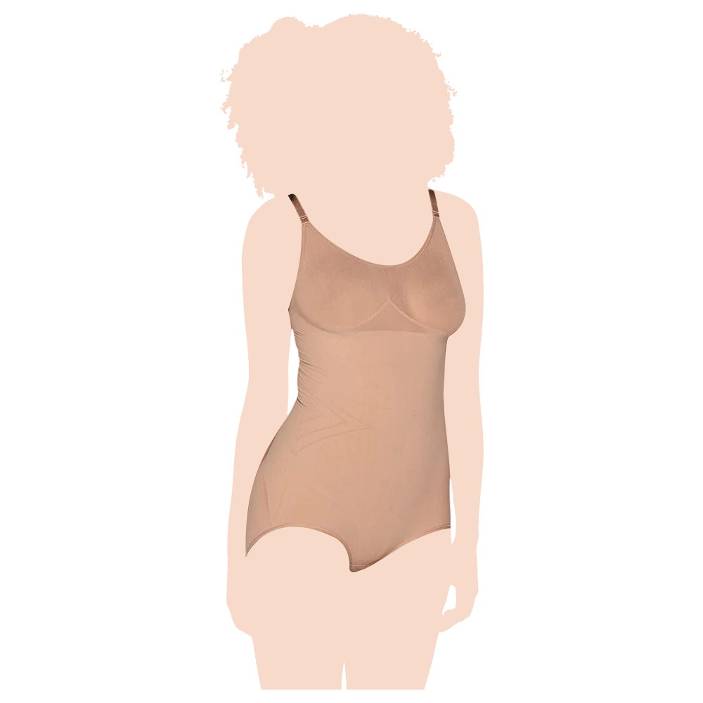 Mums & Bumps - Leonisa - Invisible Bodysuit Shaper With Targeted Compression - Nude