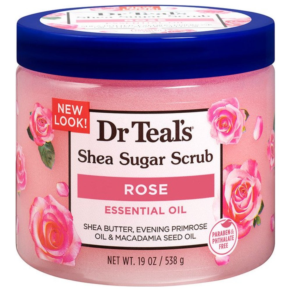 Dr Teal's - Shea Sugar Body Scrub Rose - 538g
